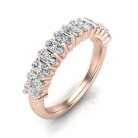Oval Half Eternity Band - Image 10