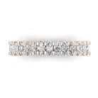 Oval Half Eternity Band - Image 11