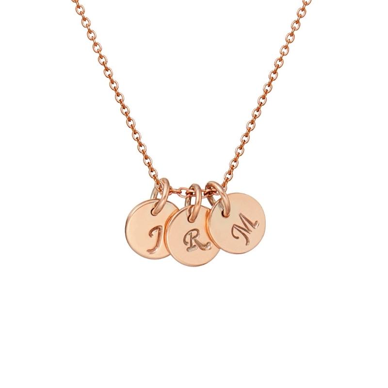 Personalised Initial Necklace - 9k Gold or Rose Gold - Image 2