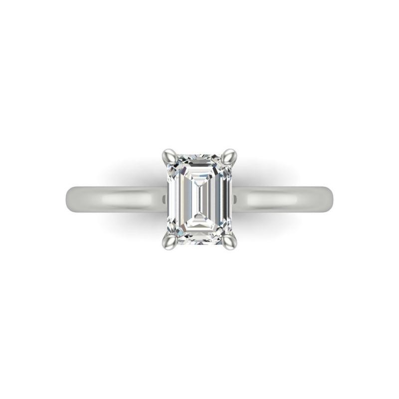 Flawless Emerald Cut Ring - Image 8
