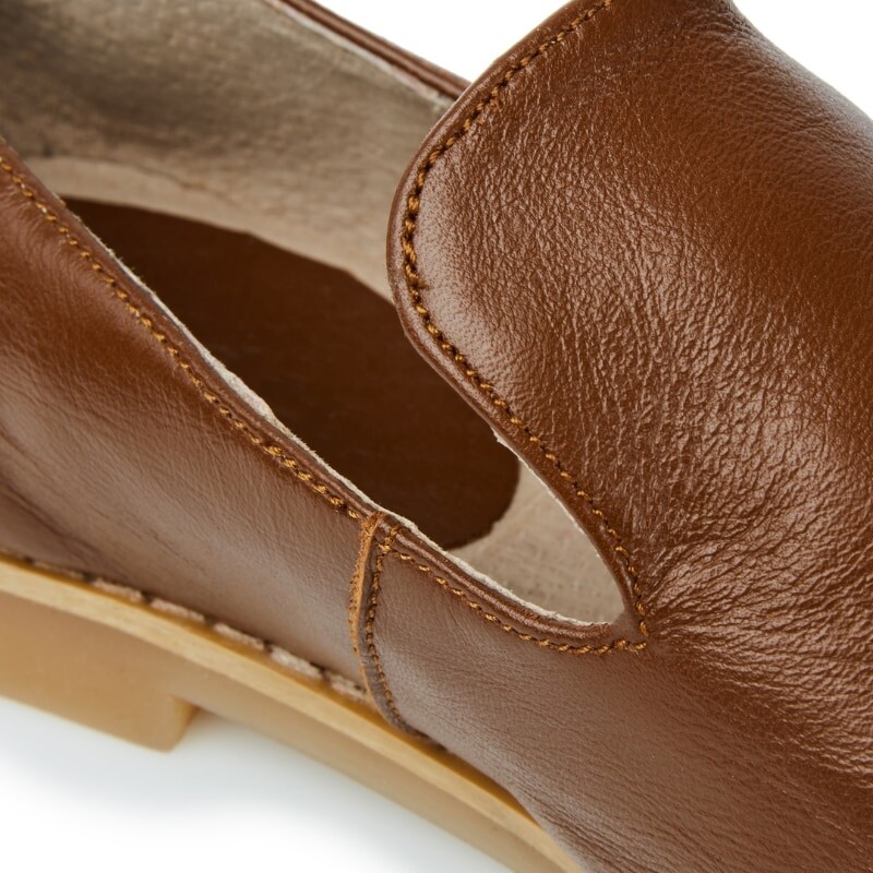 French Leather Loafers - Tan - Image 10