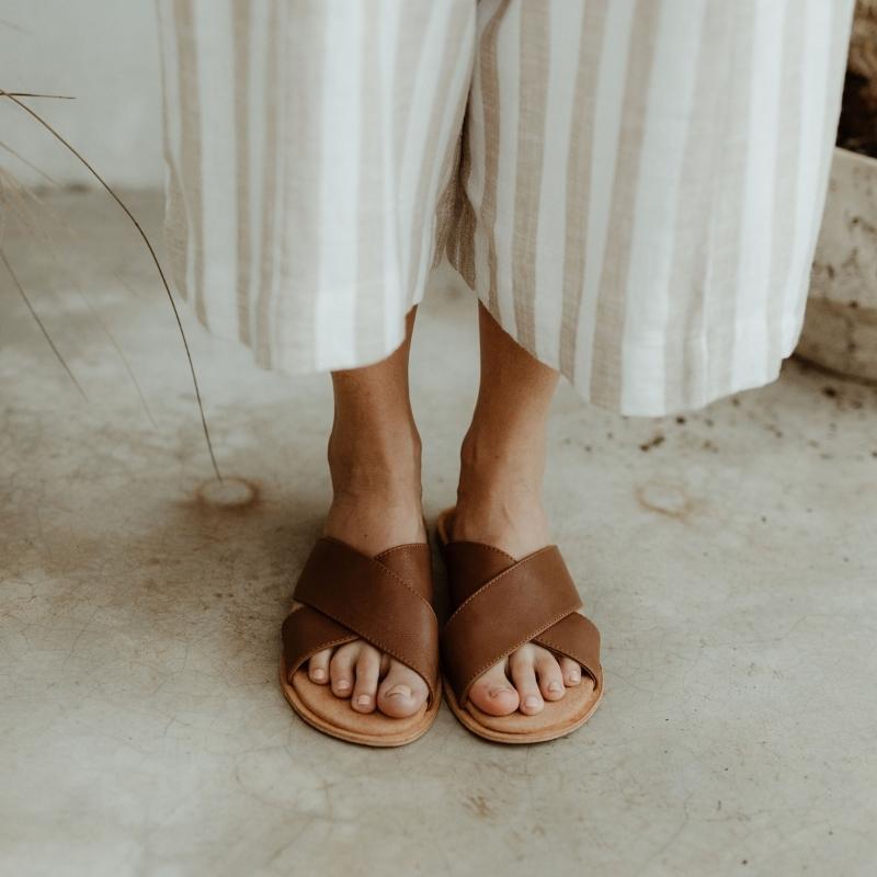 Ladies Criss-Cross Slides - Image 3