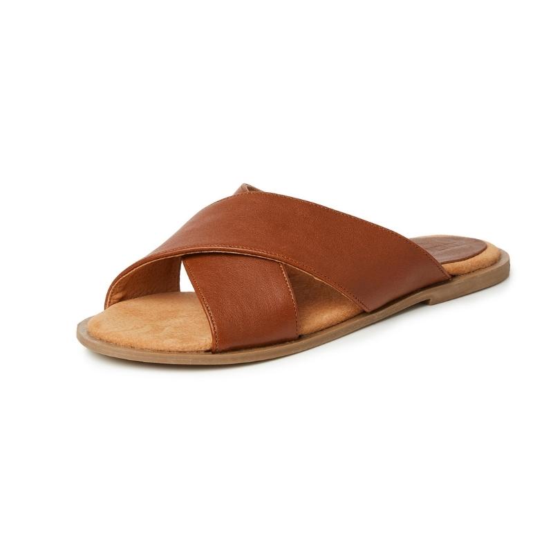 Ladies Criss-Cross Slides - Image 4