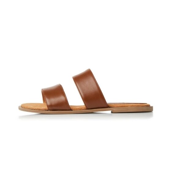 Ladies Broad Strap Leather Sandals