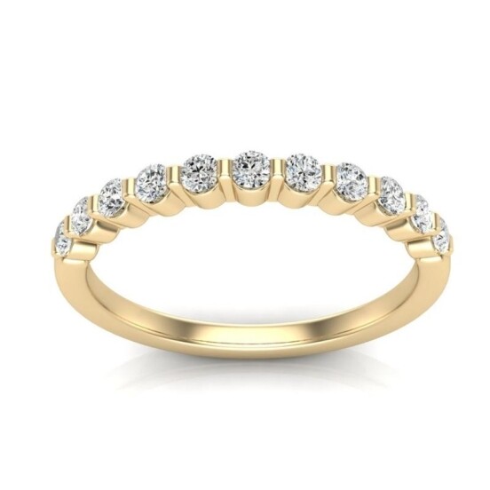 Floating Half Eternity Band