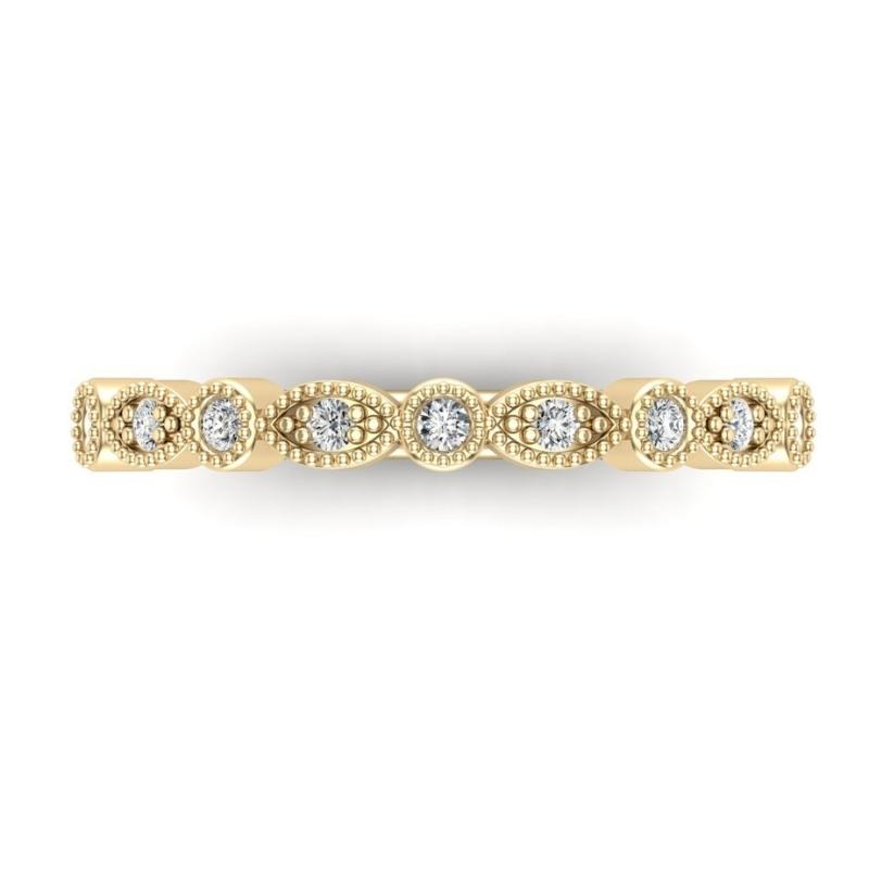 Vintage Half Eternity Band - Image 3