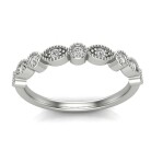 Vintage Half Eternity Band - Image 6