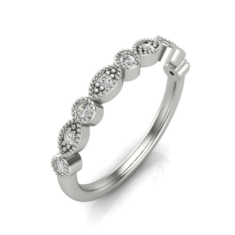 Vintage Half Eternity Band - Image 7