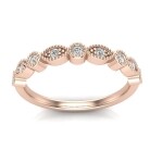 Vintage Half Eternity Band - Image 11