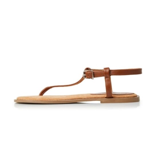 Ladies Toe Post Leather Sandals