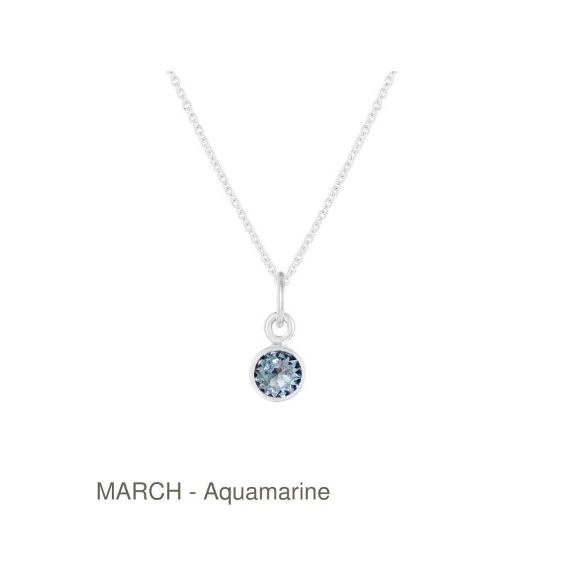 Bezel Birthstone Necklace - Image 6