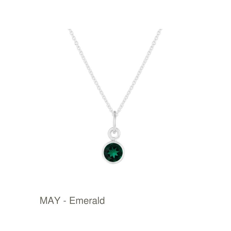 Bezel Birthstone Necklace - Image 8