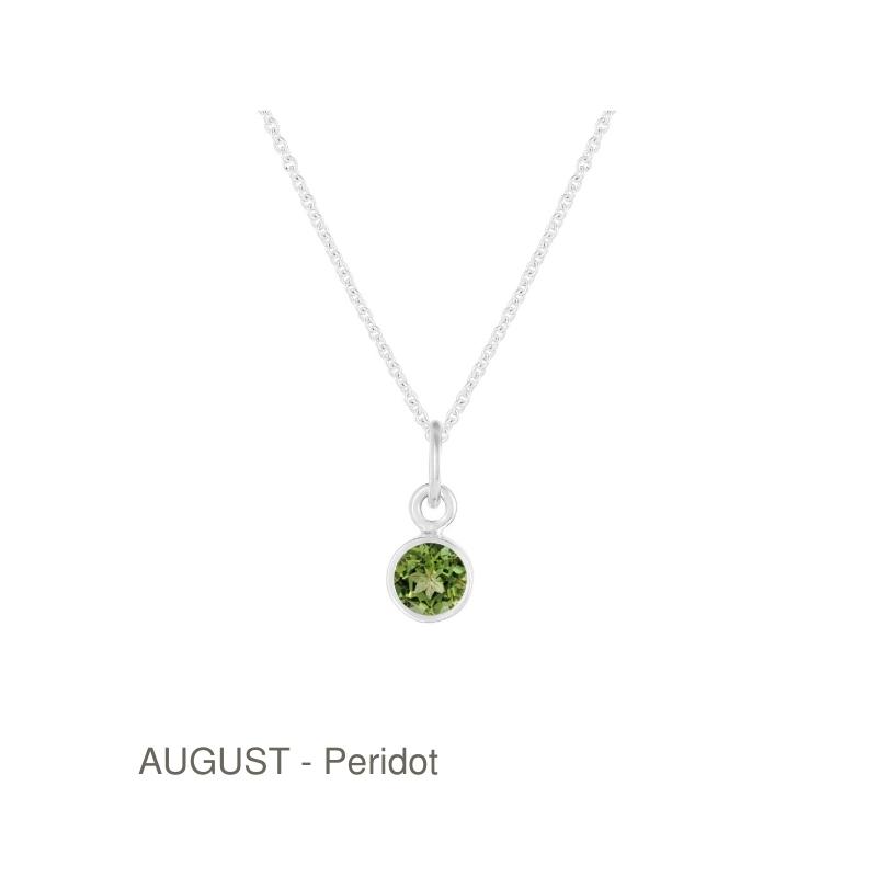 Bezel Birthstone Necklace - Image 11