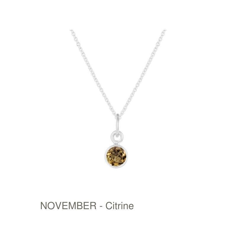 Bezel Birthstone Necklace - Image 14