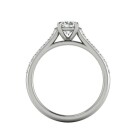 Oval Pavé Engagement Ring - Image 6