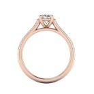 Oval Pavé Engagement Ring - Image 11