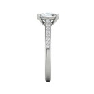 Oval Pavé Engagement Ring - Image 5