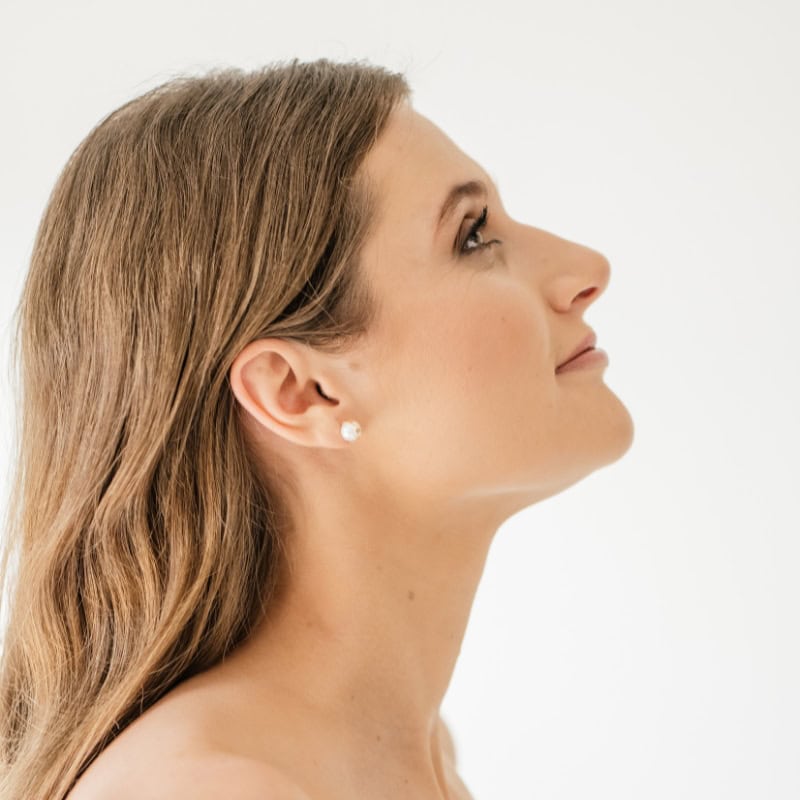 Feather Pearl Studs - Image 2