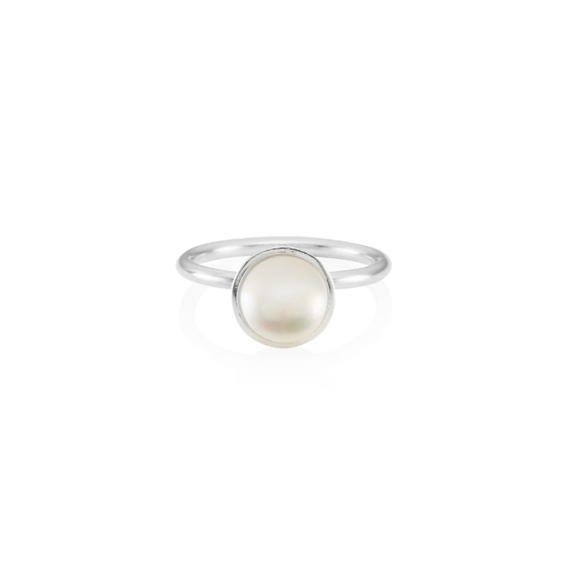 Elegant Pearl Stack Ring - Image 5