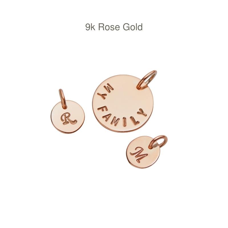 Personalised Family Necklace -9k Gold or Rose Gold - Image 4