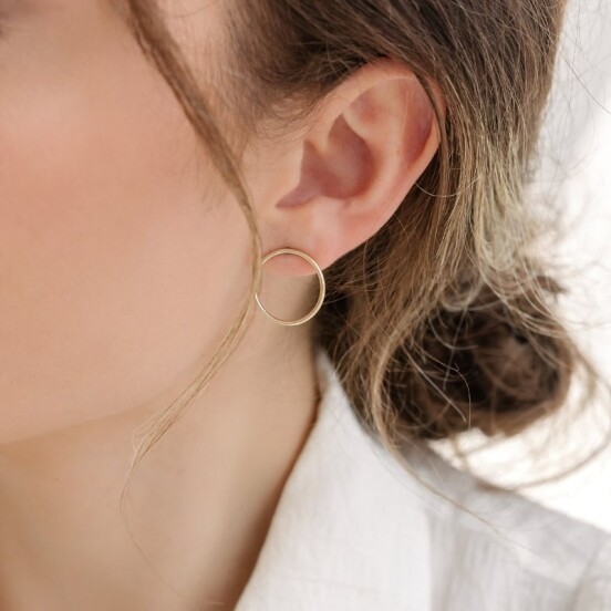 Large Circular Studs