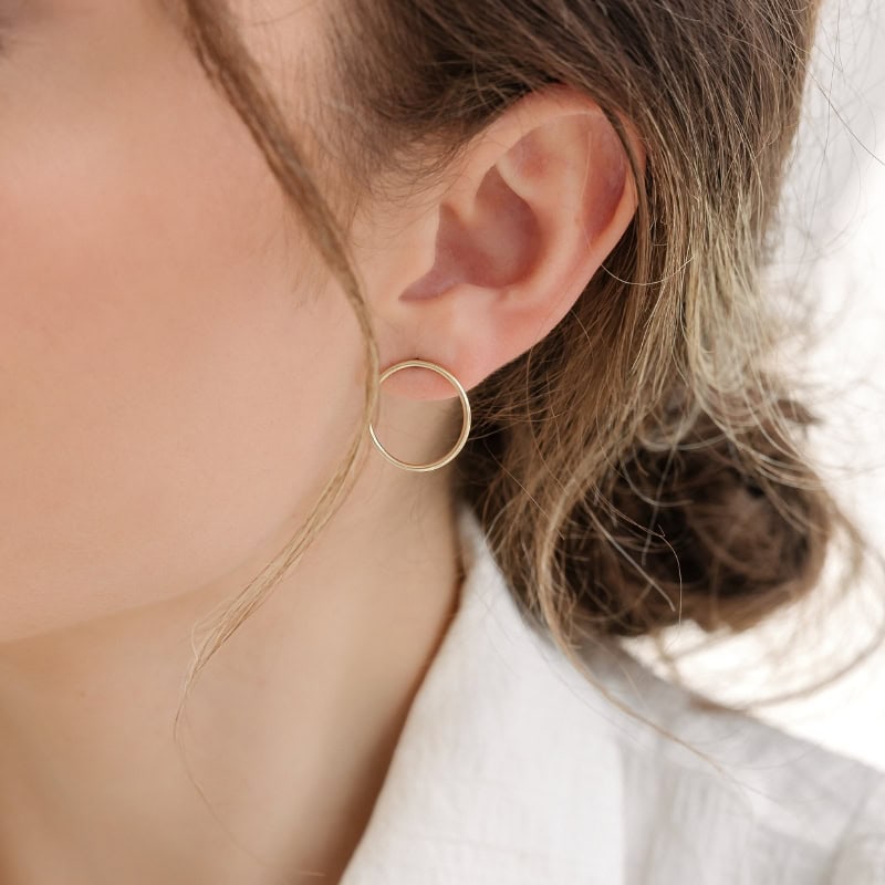 Large Circular Studs