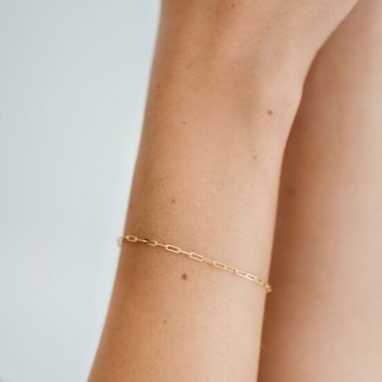 Dainty Paperclip Bracelet