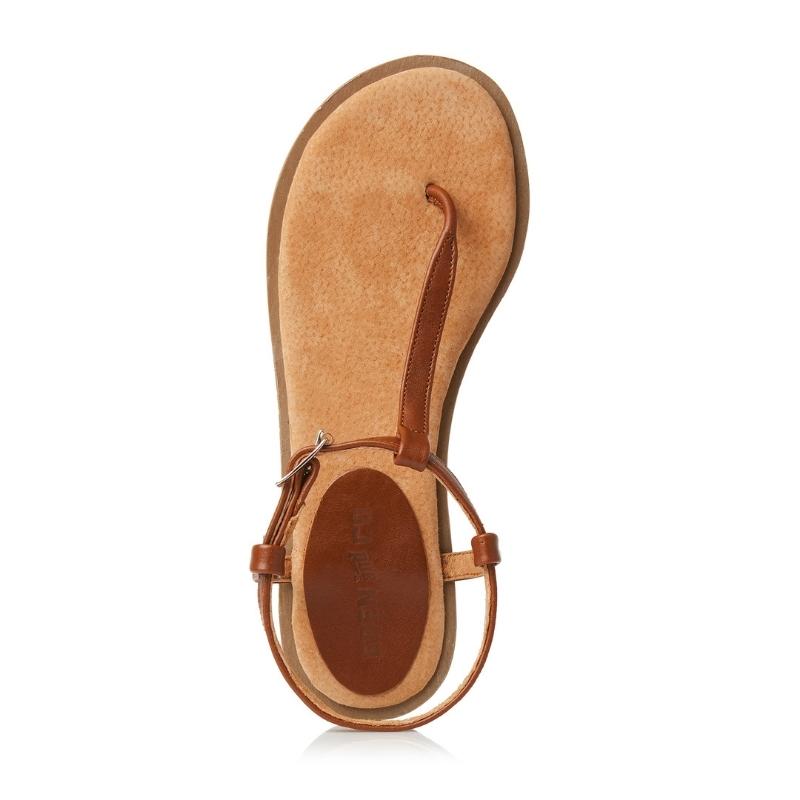 Ladies Toe Post Leather Sandals - Image 7