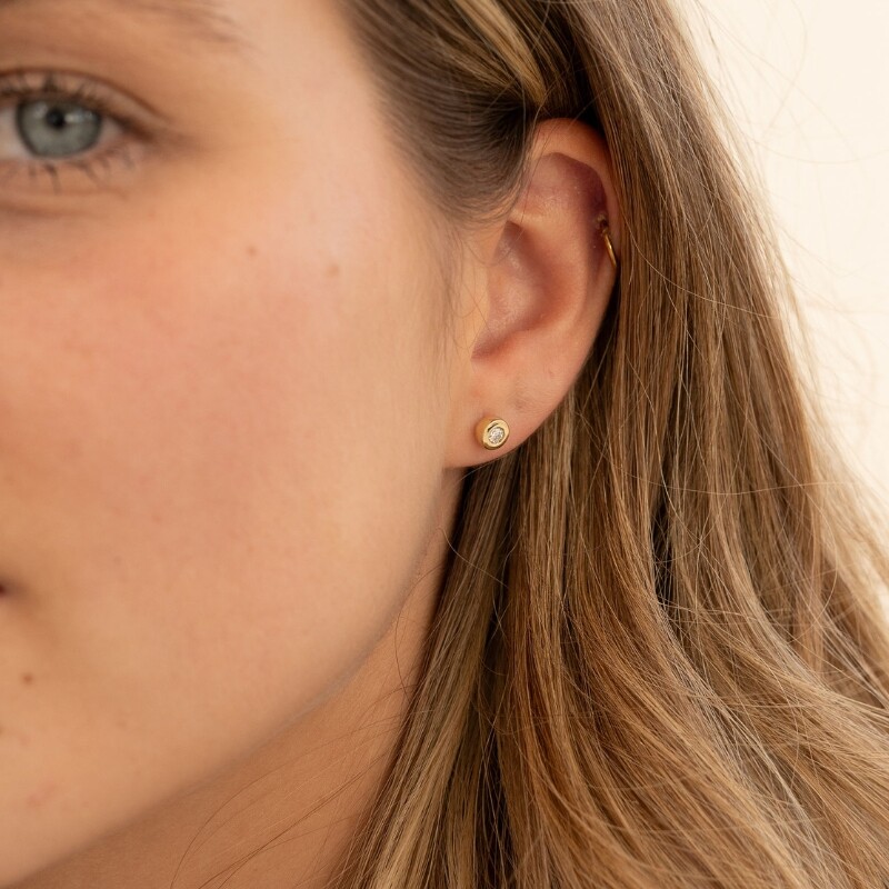 Diamond Stud Earrings - Image 3